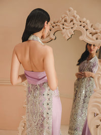 a women presenting khakaa Salvia Dress pakistani dresses
